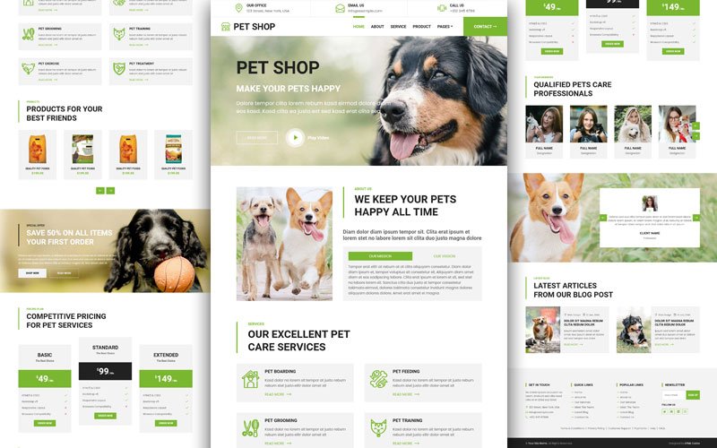 Bootstrap Informative Website Template